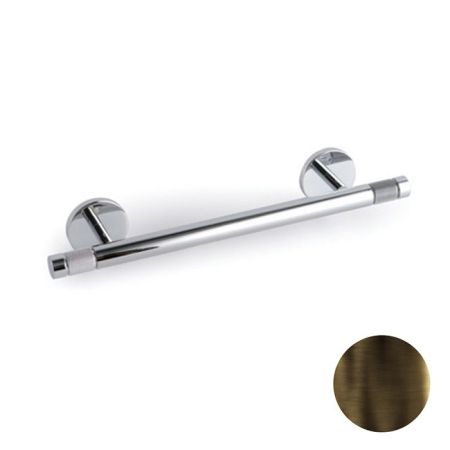 Полотенцедержатель, Bertocci, Officina 01, одинарный, ширина, мм-300, глубина, мм-60, высота, мм-50, тип установки-настенный, материал-латунь, цвет-Industrial Bronze, артикул 127 7511 8600
