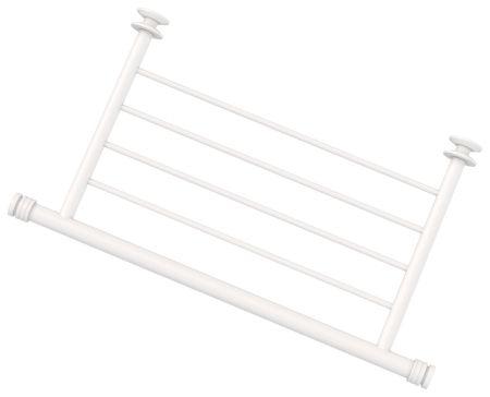 Полка, Сунержа, прямая 4П, ширина, мм-370, назначение-для водяных и электрических, материал-нержавеющая сталь, цвет-матовый белый, артикул 30-2012-4370