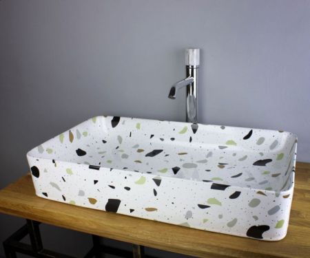 Раковина чаша Bronze de Luxe Терраццо 1061TR, разноцветная, артикул 1061TR