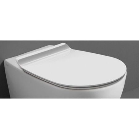 Simas Bormio Сиденье для унитаза белое, петли хром, микролифт
