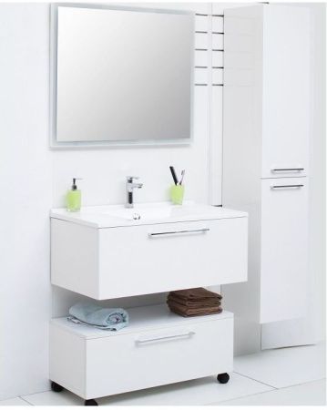 Шкаф-пенал De Aqua Тока 1БК 35 R белый, артикул 00167295