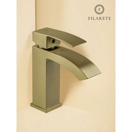 Смеситель для раковины FILARETE Waterfall FL5010MG, матовое золото