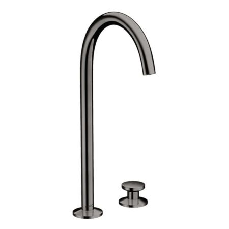 AX One Смеситель для раковины Sel 260, 2 отв., цвет полированный черный хром, артикул 48060330