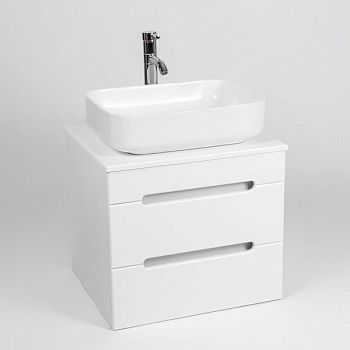 Тумба VIANT "Марсель" 2 ящика со столешницей L66 подвесная 502х664х516 (VMAR66N-T2YP)