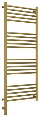 Полотенцесушитель электрический "БОГЕМА 3.0" прямая 1200х500 / МЭМ левый (Состаренная латунь), артикул 051-5804-1250