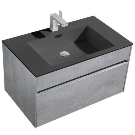 Тумба под раковину Vincea Chiara VMC-1C800CT подвесная Cement, артикул VMC-1C800CT