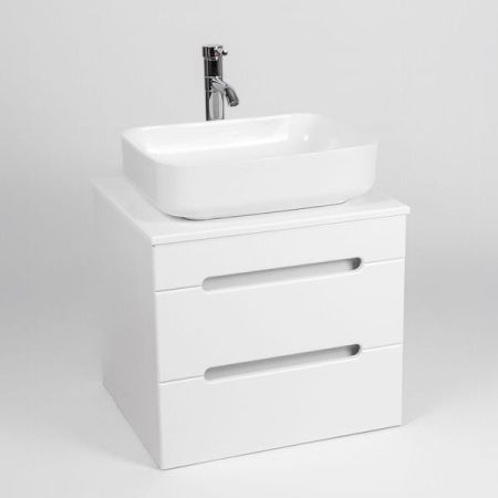 Тумба VIANT "Марсель" 2 ящика со столешницей L66 подвесная 502х664х516 (VMAR66N-T2YP), артикул VMAR66N-T2YP