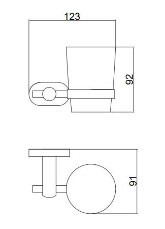 Стакан для ванной комнаты BELZ B90106, черный, артикул B90106