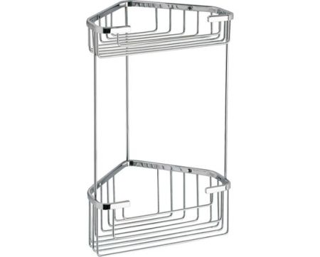 Gedy, решётка угловая 2-х уровневая (20х15,1хh32,5), цвет хром, артикул 2482(13)