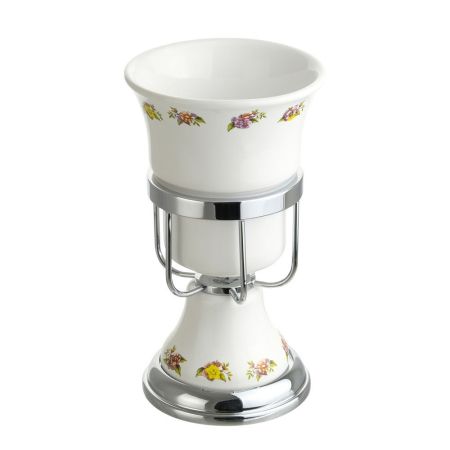 PROVANCE Стакан настольный, керамика с декором/хром, артикул 17679