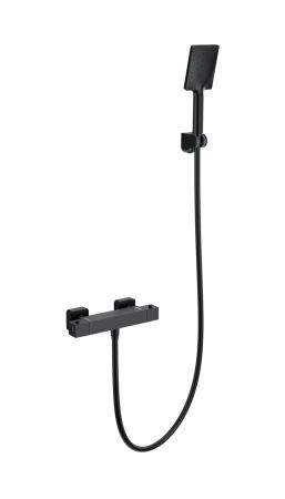 Смеситель для душа с термостатом WONZON & WOGHAND, Черный матовый (WW-B2026-A-MB), артикул WW-B2026-A-MB
