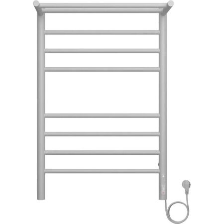 Полотенцесушитель электрический с полкой Terminus Аврора П8 50х80 КС 903, белый матовый, артикул 4670078554208