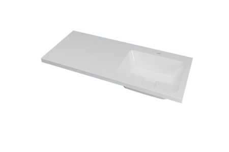 Тумба напольная "Кэтрин 50", 2 ящ., ст/м., корзина, белая, Kamilla 110