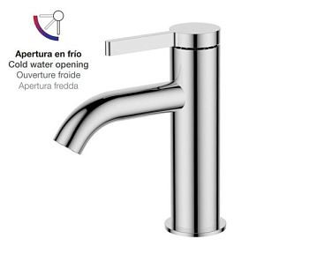 AQG Urban Flow, однорычажный смеситель для раковины без донного клапана, цвет хром