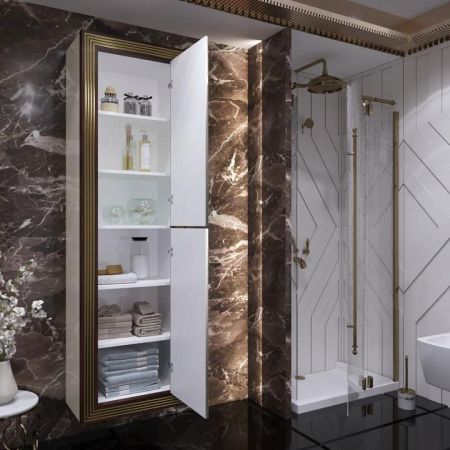 Пенал Карат универсальный Opadiris Бежевый/золото, артикул 