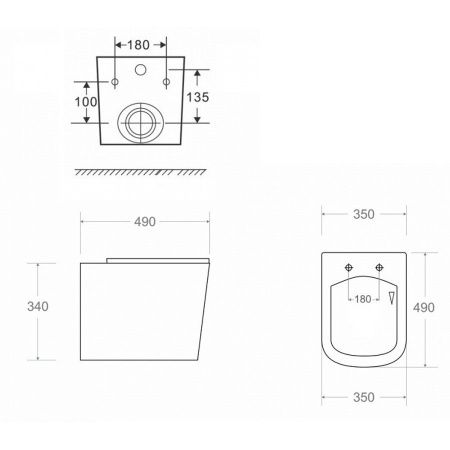 Комплект инсталляция и унитаз подвесной Rapid SL 39185001