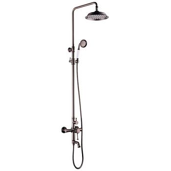 Душевая система Lemark Peretto LM6362RB Черный кофе