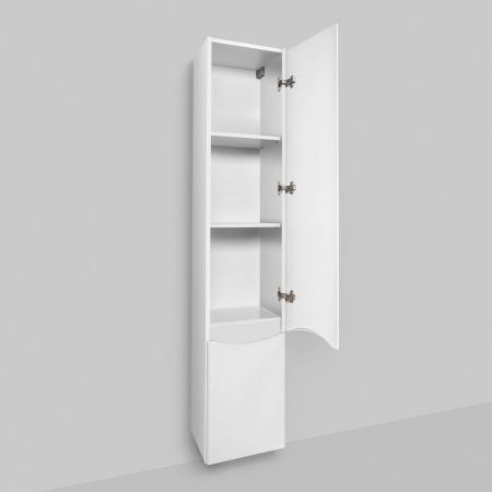 M80CHR0356WG Like, шкаф-колонна, подвесной, правый, 35 см, двери, белый, глянец, ш, артикул M80CHR0356WG