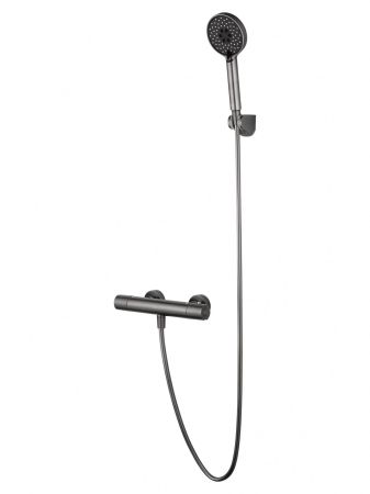Смеситель для душа с термостатом WONZON & WOGHAND INN 6, Темный графит (WW-B2029-A-BGG)