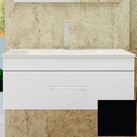 Тумба с раковиной SanVit Квадро Lux 60 kkvad060 в цвете Ral подвесная Черный глянец, артикул kkvad060