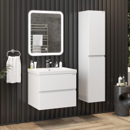 Тумба Onika Эвада 70 подвесная, белая (ум. Como 70), артикул 107059