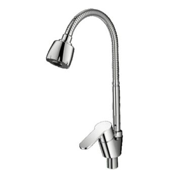 Смеситель для кухни с гибким изливом и режимом "душ" Prohanss P64.47, хром