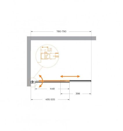 SLIDER-VF-11-90/150-C-GM Душевая шторка на ванну, артикул SLIDER-VF-11-90/150-C-GM