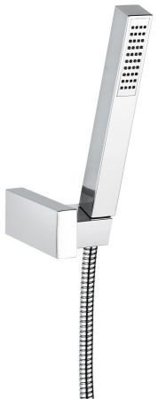 Ручной душ 122: лейка, шланг, крепеж, цвет хром, артикул 122CR