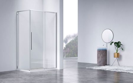 Душевой уголок Slim-N VSR-4SN8014CL, 1400*800, хром, стекло прозрачное, артикул VSR-4SN8014CL