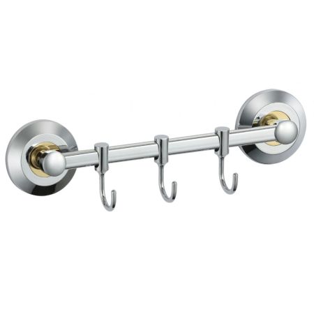 Планка с крючками Savol S-007173, хром, артикул S-007173