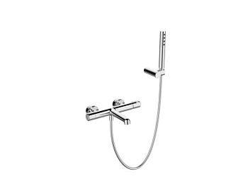 UNO Смеситель для ванны и душа в комплекте с ручным душем, шлангом и держателем, хром UNO-VASM/DFS-CRM