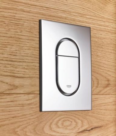 Панель смыва для унитаза GROHE Arena Cosmopolitan, размер S, хром (37624000), артикул 37624000