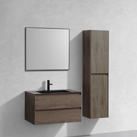 База под раковину Luka 800 подвесная, 2 выкатных ящика soft-close, R.Oak, артикул VMC-2L800RO