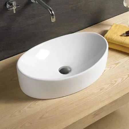 Раковина чаша Velvex 7756C, белый, артикул 7756C