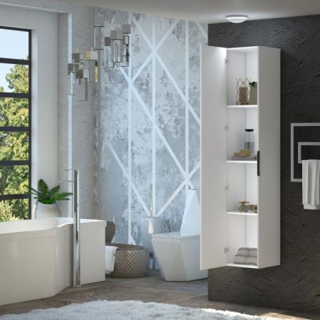 Пенал Луиджи белый матовый Opadiris Белый, артикул 