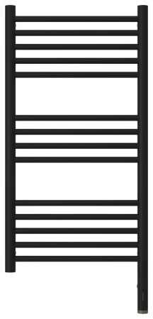 Полотенцесушитель электрический "БОГЕМА 3.0" прямая 800х400 / МЭМ правый (Матовый чёрный)