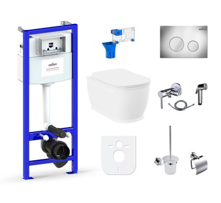 Комплект 10 в 1 Lavinia Boho Bell Pro Rimless 98010006, премиум с пластиковой клавишей, артикул 98010006