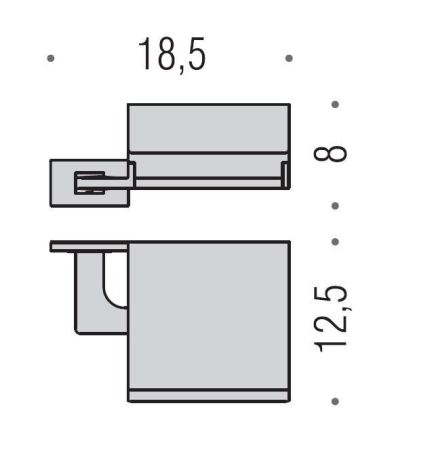 Colombo Look Держатель туалетной бумаги, цвет: хром, артикул B1691.CR