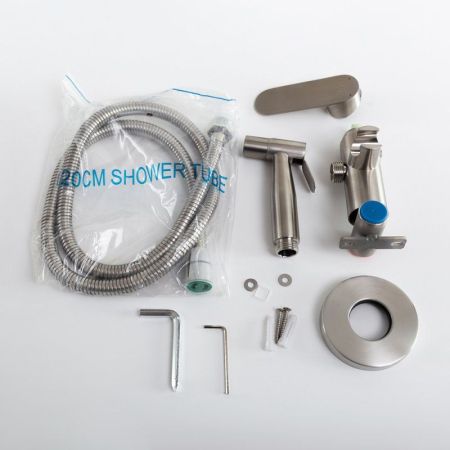 STYLUS-DIF-NOP Гигиенический душ со смесителем, черный матовый, артикул STYLUS-DIF-NOP