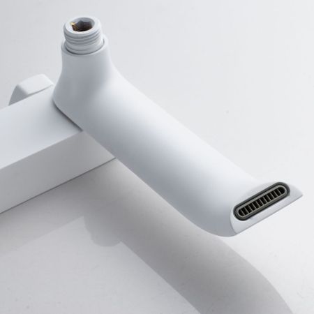 Смеситель для ванны Shevanik S4102C, белый