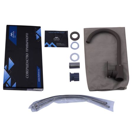 Смеситель для кухни FASHUN A54001N-38, тёмно-серый