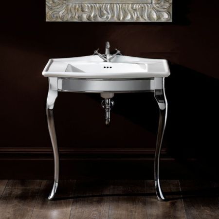 Devon Lady Металлич консоль (635х485хh840 мм) на 2х ножках, цвет: хром, артикул DELADYCR