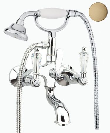 Смеситель для ванны Fiore GIOIELLI (SWAROVSKI®) 08ZZ0600, бронза, артикул 08ZZ0600