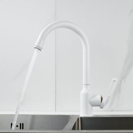 Смеситель для кухни Raffine F103C, белый, артикул F103C