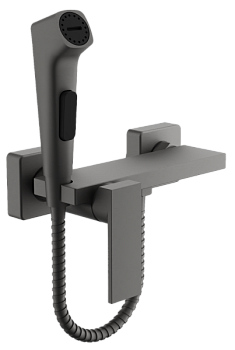 Гигиенический душ со смесителем BELZ B55653-3, оружейная сталь