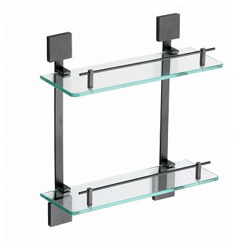 Полка стеклянная Savol S-06522Q, графит