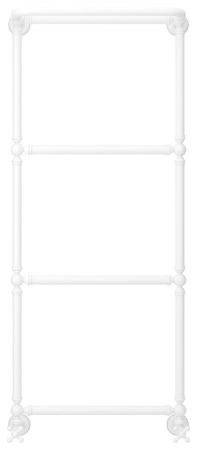 Полотенцесушитель, Сунержа, Ренессанс 1386, водяной, ширина, мм-572, глубина, мм-246, высота, мм-1333, межосевое расстояние-500, подключение-нижнее, мощность, Вт-339, присоединительный размер-НР G 1/2" / НР G 3/4" (эксцентрик), материал-нержавеющая сталь,, артикул 30-0281-1250