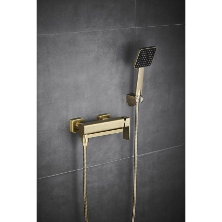 Смеситель для ванны Fmark FS8724-22C, матовое золото, артикул FS8724-22C