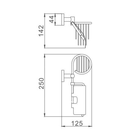 Держатель для туалетной бумаги Haiba HB8603-1, хром