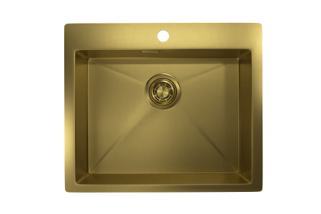 Кухонная мойка GRANULA (5951, ЗОЛОТО САТИН), артикул 5951, ЗОЛОТО САТИН